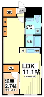BLISSDIA笹塚代田橋【4階】の間取り