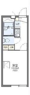 レオパレスエル リーオ【1階】の間取り