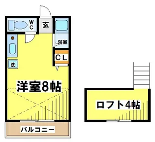 コーポハル【2階】の間取り