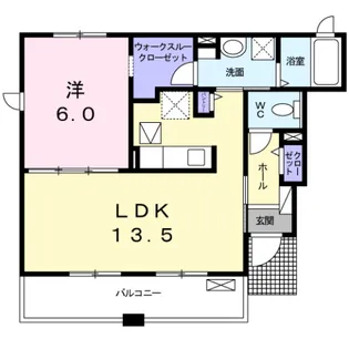 ウェストファイブ【1階】の間取り