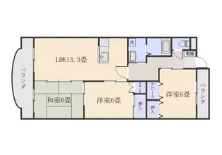 グリーンヒル【3階】の間取り