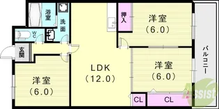 ハイムアゼーリア【5階】の間取り