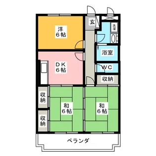 エステートM A【3階】の間取り