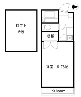メゾンローズ【1階】の間取り