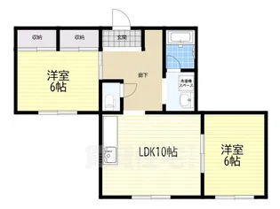 ラビアンヌレポー【1階】の間取り