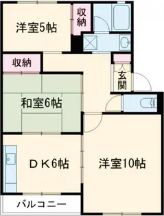 グランドハイツ御幸M【1階】の間取り