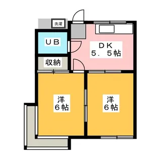 宮崎台田園マンション【1階】の間取り