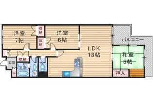 グレインヂ泉丘【3階】の間取り