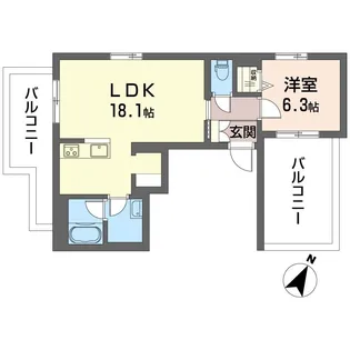 新築:ボン リジエール【4階】の間取り