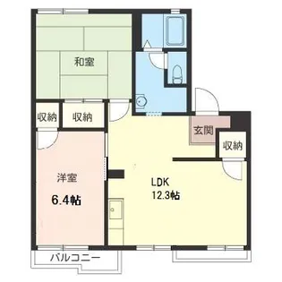 コーポ沼上 G楝【2階】の間取り