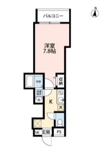 Sky Dokkyo【1階】の間取り