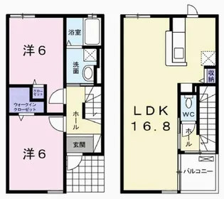 サンフローラ【1階】の間取り