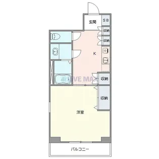 メゾン・ド・ヴィレ恵比寿【2階】の間取り