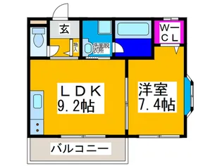 サンファミリー【1階】の間取り