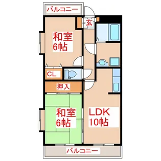 サンハイム春山【1階】の間取り