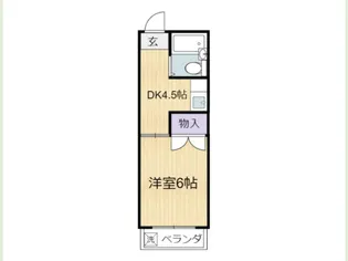 ドミール北浦【2階】の間取り