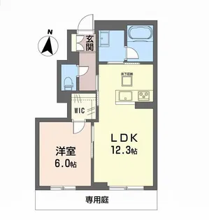 トレスセドロ新保【1階】の間取り