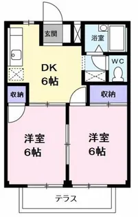 グリーンアベニュー【1階】の間取り