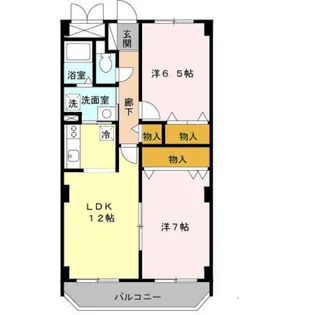 エルロード住吉7号館【2階】の間取り