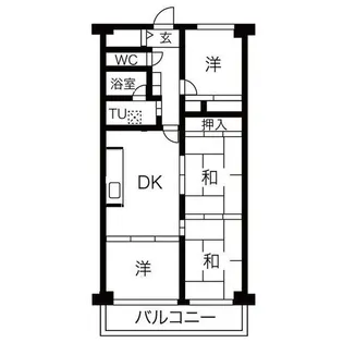 シャルム小阪参番館【6階】の間取り