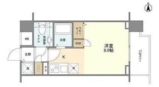 エクセリア九段【9階】の間取り