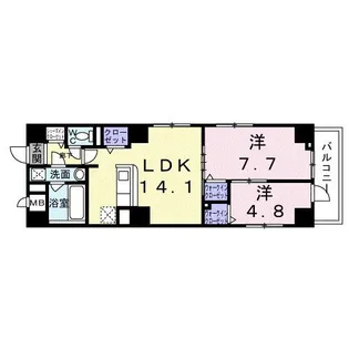 アミュレット本郷【8階】の間取り