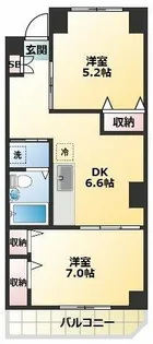 仙台坂アルカディア【6階】の間取り