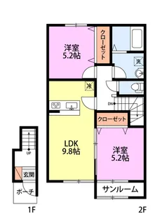 イルコリーヌ【2階】の間取り