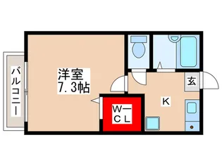 ローズパレットA【2階】の間取り