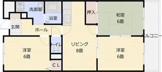 グリーングランピア【3階】の間取り