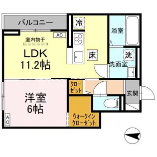 ソレイユ・イースト【1階】の間取り