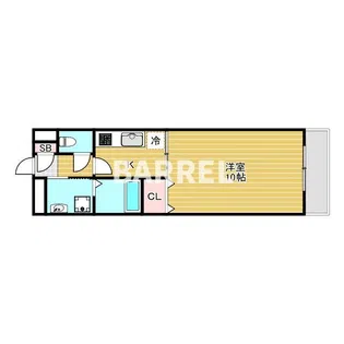 アンプルールクラージュコリーヌシャンII【1階】の間取り