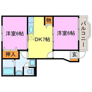 メゾンドスリーズ【1階】の間取り