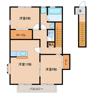 ガルテンS【2階】の間取り