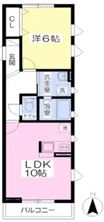 ベルフラワー平和台【1階】の間取り