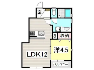 プチヴェール【1階】の間取り