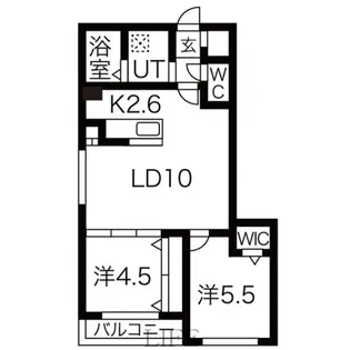 クレド本通【1階】の間取り