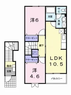 ビルゴ・メーラB【2階】の間取り