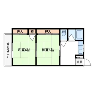 ハイツ石川【2階】の間取り