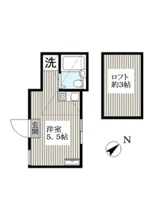 グレース北千住【1階】の間取り