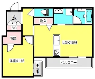シャーメゾン大日駅前【1階】の間取り