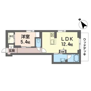 ブレイブブロッサム 丸山台【1階】の間取り