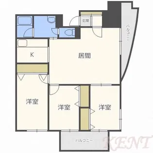 ドミールモエ宮の沢【1階】の間取り