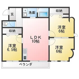 ミノージュビル【6階】の間取り