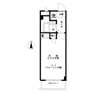 フラット大崎【2階】の間取り