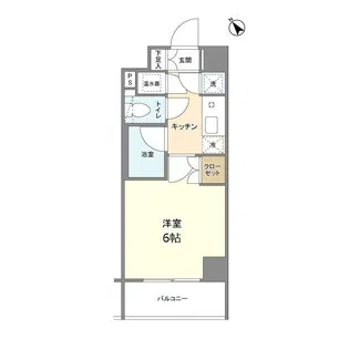エストライフ勝どき【2階】の間取り