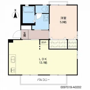 ハイム幸【2階】の間取り