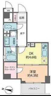 グランジュール明大前【3階】の間取り