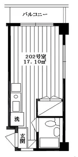 メゾンハナブサ【2階】の間取り