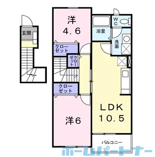 サントゥールサウス【2階】の間取り